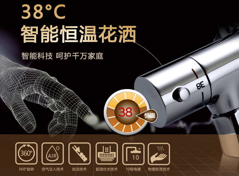 輝煌恒溫花灑：幸福如水，冷暖自知! 